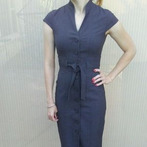 Calvin Klein 2 button up column dress